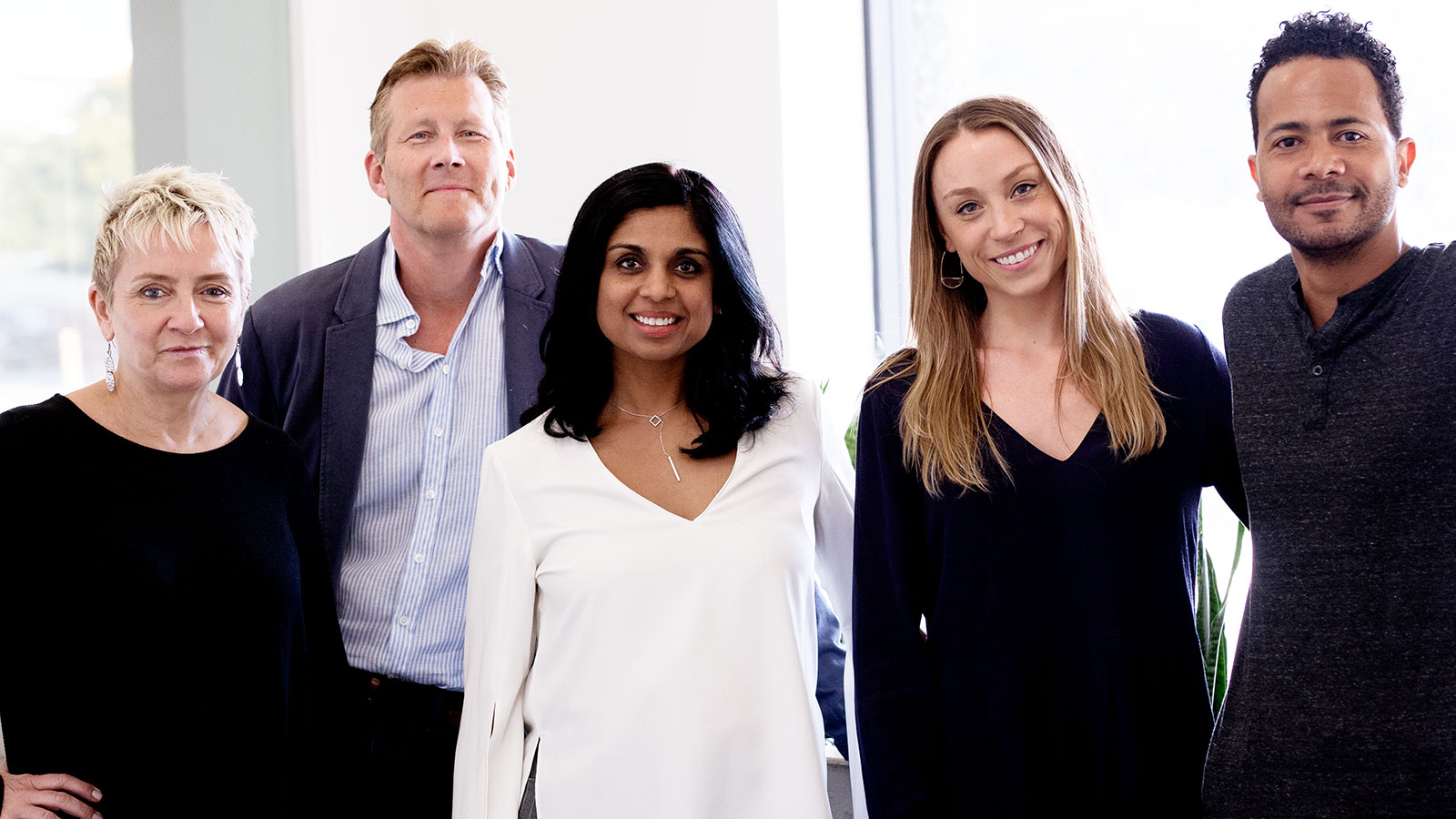 L to R: Kate Bristow, Huw Griffith, Manisha Sabnani, Mesa Kewish, Norman Brown